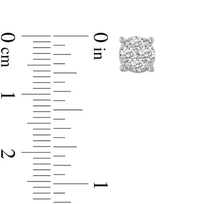 0.75 CT. T.W. Composite Diamond Stud Earrings in 14K White Gold