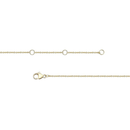 0.17 CT. T.W. Natural Diamond Spikes Bar Necklace in 10K Yellow Gold