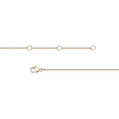 0.17 CT. T.W. Natural Diamond Spikes Bar Necklace in 10K Rose Gold