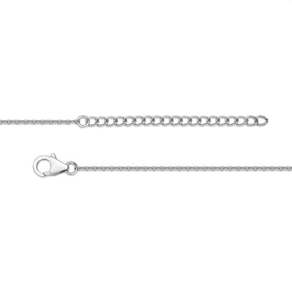 Baguette and Cushion-Cut Lab-Created Blue Sapphire Quartet Necklace in Sterling Silver