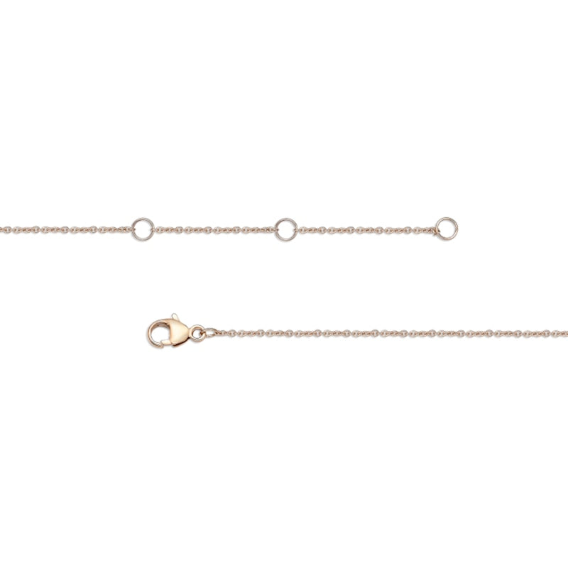 0.25 CT. T.W. Composite Natural Diamond Heart Necklace in 10K Rose Gold