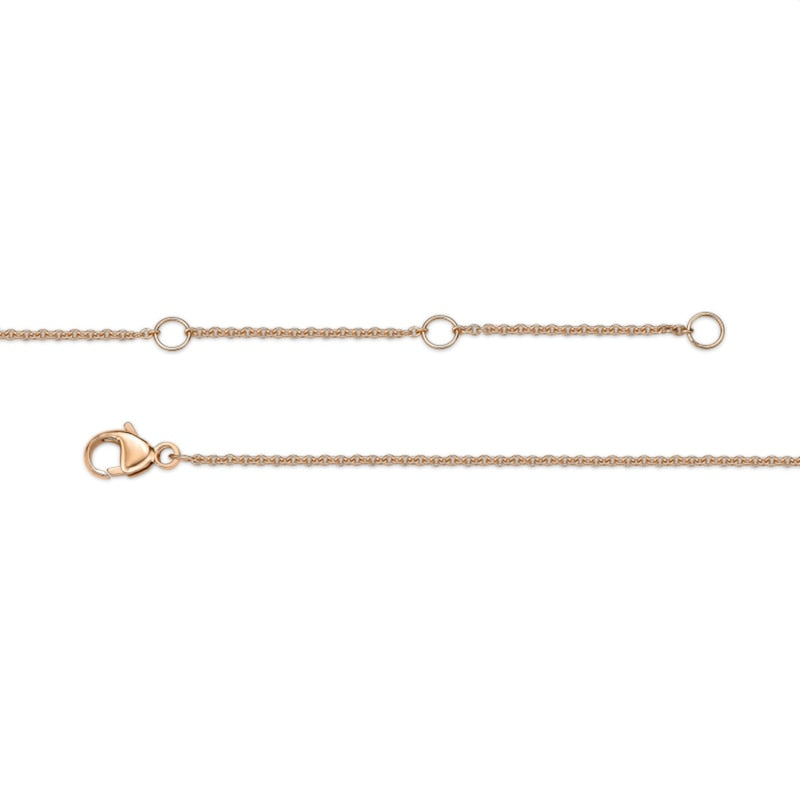 0.17 CT. T.W. Baguette Natural Diamond Sideways Bar Necklace in 10K Rose Gold