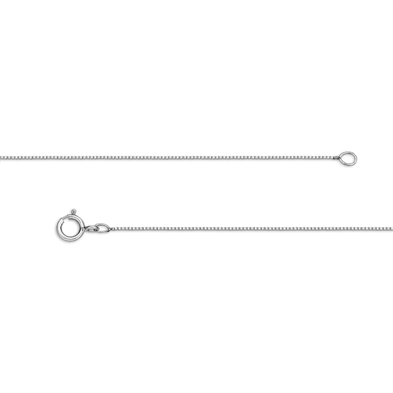 0.17 CT. T.W. Natural Diamond Linear Ribbon Infinity Pendant in 10K White Gold
