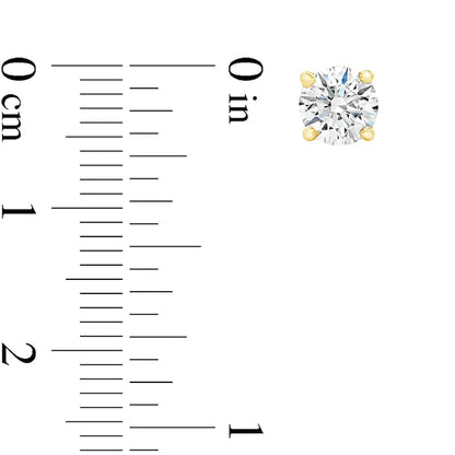 1.5 CT. T.W. Certified Diamond Solitaire Stud Earrings in 14K Gold (J/VS2)