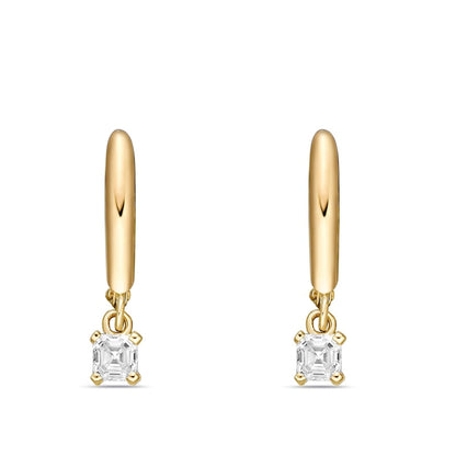 0.75 CT. T.W. Certified Asscher-Cut Diamond Solitaire Drop Earrings in 14K Gold (I/VS2)