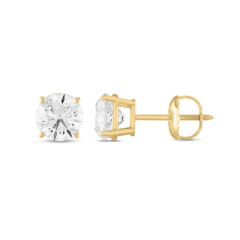 0.75 CT. T.W. Certified Diamond Stud Earrings in 14K Gold (I/I1)