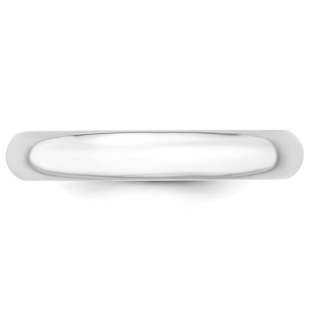 Solid 10K White Gold 4mm Standard Comfort Fit Men's/Women's Wedding Band Ring Size 12.5