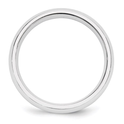 Solid 10K White Gold 5mm Standard Comfort Fit Men's/Women's Wedding Band Ring Size 12.5