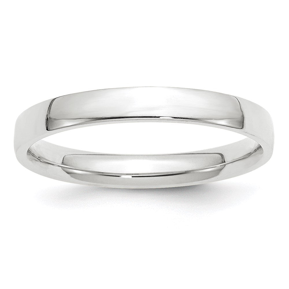 Solid 10K White Gold 3mm Light Weight Comfort Fit Men's/Women's Wedding Band Ring Size 12.5