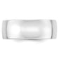 Solid 18K White Gold 8mm Light Weight Comfort Fit Men's/Women's Wedding Band Ring Size 12.5