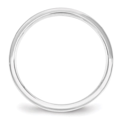 Solid 10K White Gold 2.5mm Standard Flat Comfort Fit Men's/Women's Wedding Band Ring Size 13.5