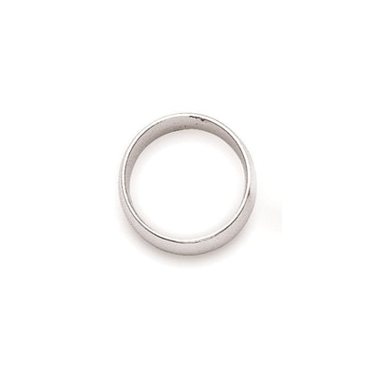 Solid 10K White Gold 2mm Half Round Men's/Women's Wedding Band Ring Size 10