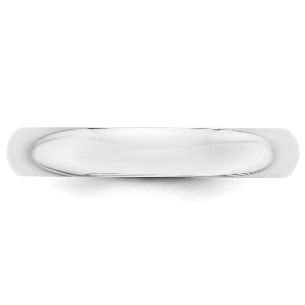 Solid 10K White Gold 4mm Half Round Men's/Women's Wedding Band Ring Size 13