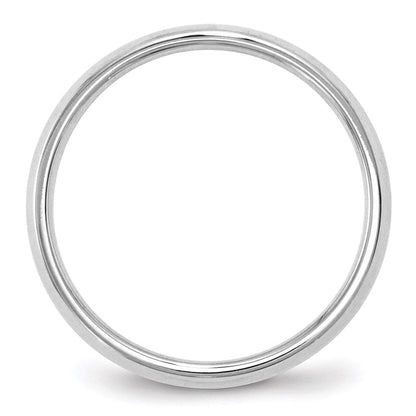 Solid 10K White Gold 2.5mm Knife Edge Comfort Fit Men's/Women's Wedding Band Ring Size 8.5