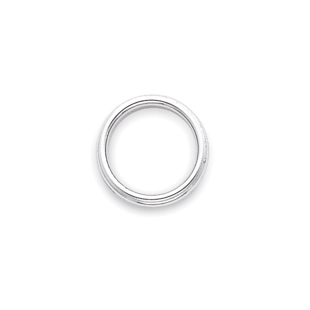 Solid 10K White Gold 3mm Milgrain Half Round Men's/Women's Wedding Band Ring Size 13.5