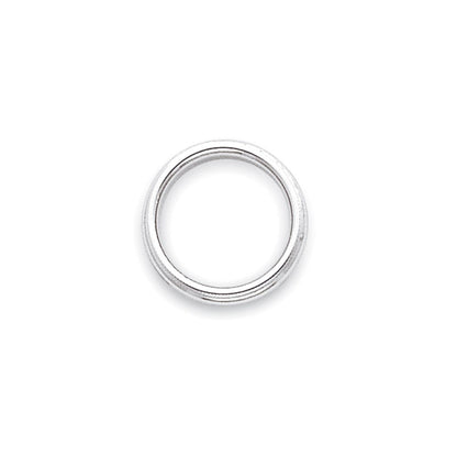 Solid 10K White Gold 3mm Milgrain Half Round Men's/Women's Wedding Band Ring Size 13.5