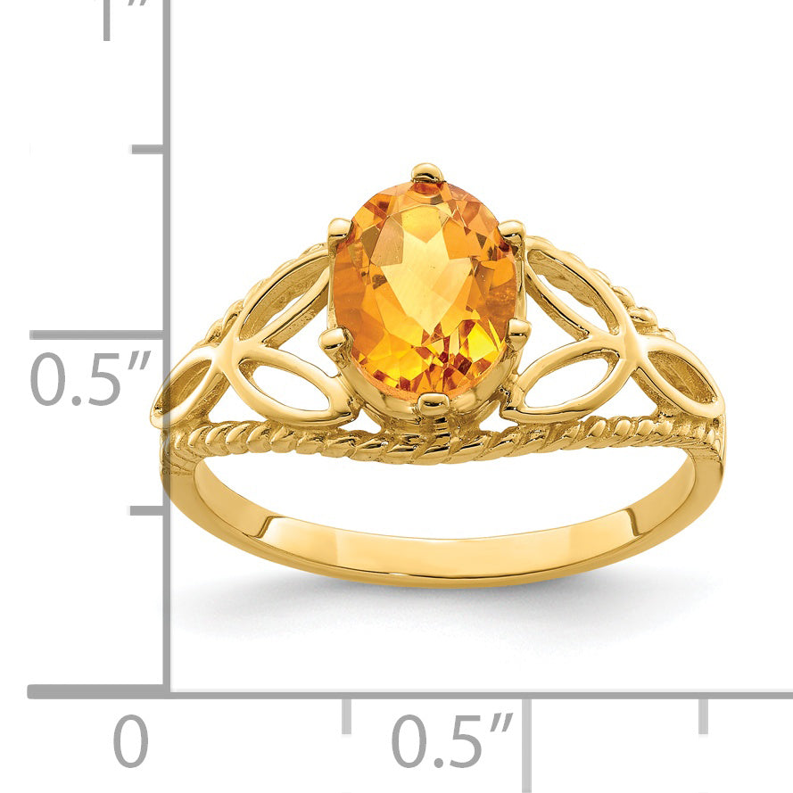 Solid 14k Yellow Gold 9x7mm Oval Simulated Blue Topaz AAA CZ Ring