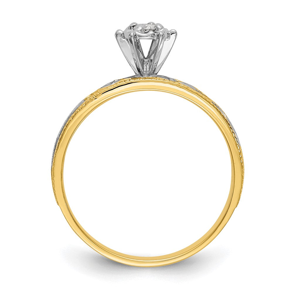 14k yellow gold aa quality trio engagement ring x8281aa e