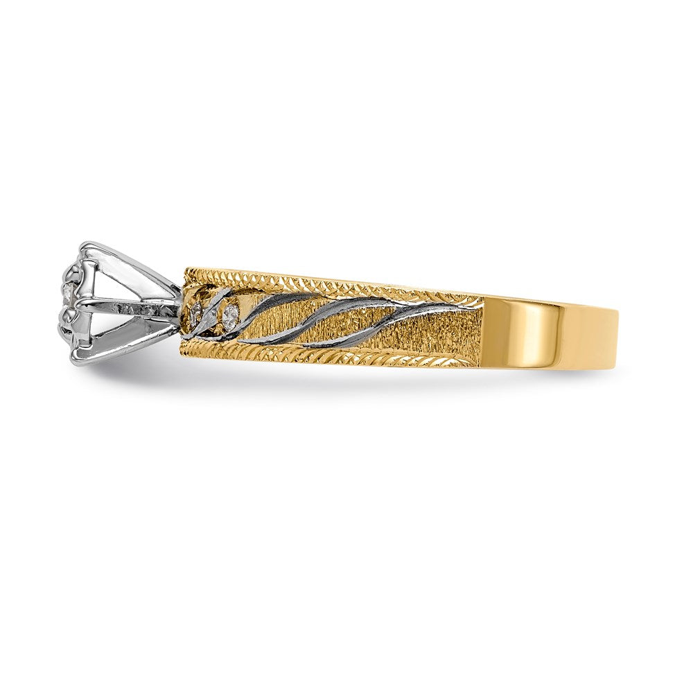 14k yellow gold aa quality trio engagement ring x8281aa e