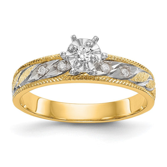 14k yellow gold aa quality trio engagement ring x8281aa e
