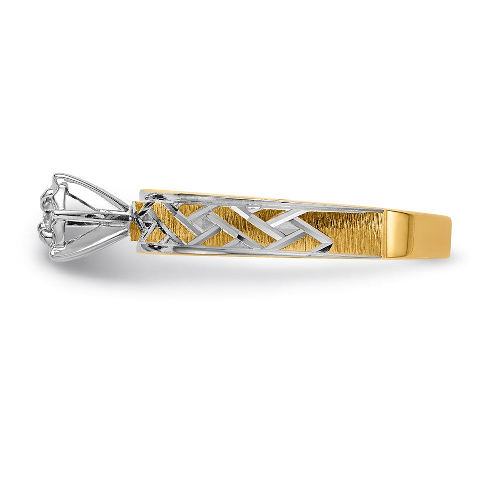 14k yellow gold aa quality trio engagement ring x8296aa e