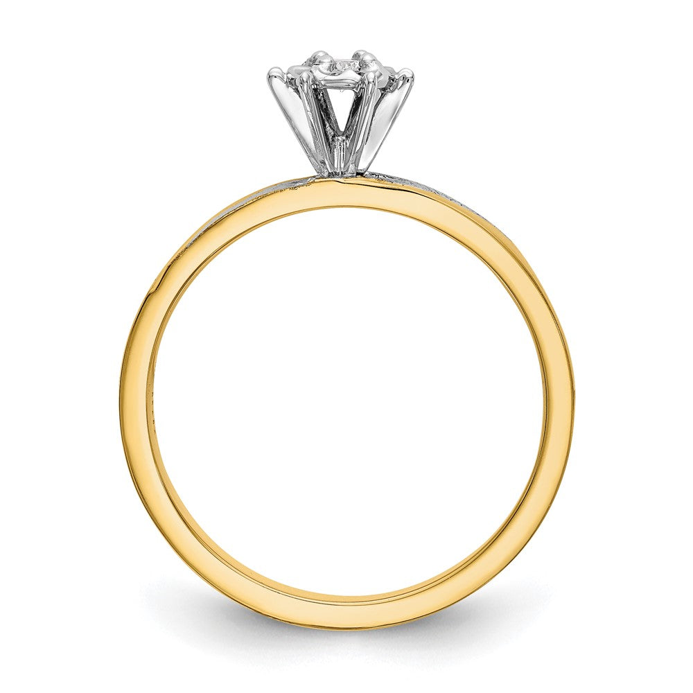 14k yellow gold aa quality trio engagement ring x8299aa e