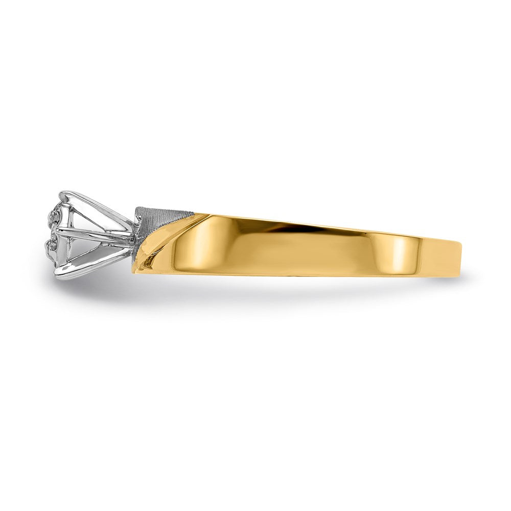 14k yellow gold aa quality trio engagement ring x8299aa e