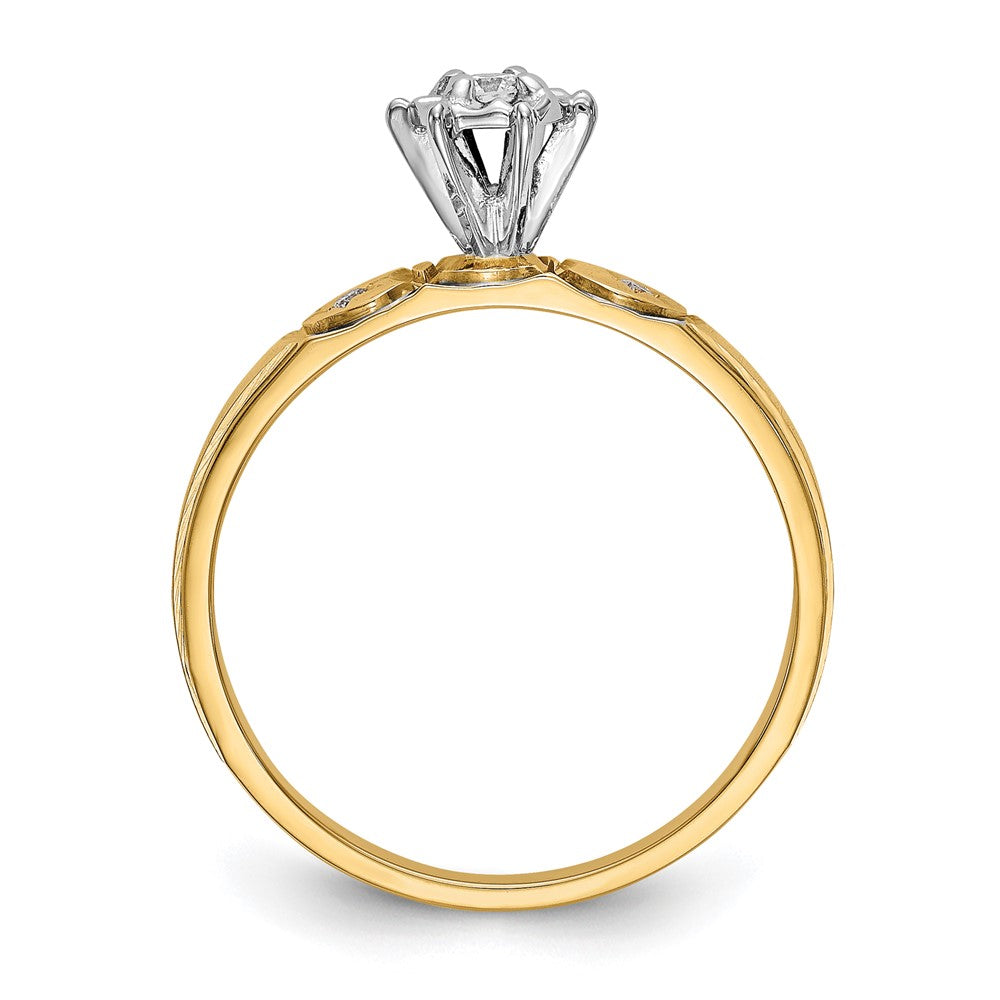 14k yellow gold aa quality trio engagement ring x8303aa e