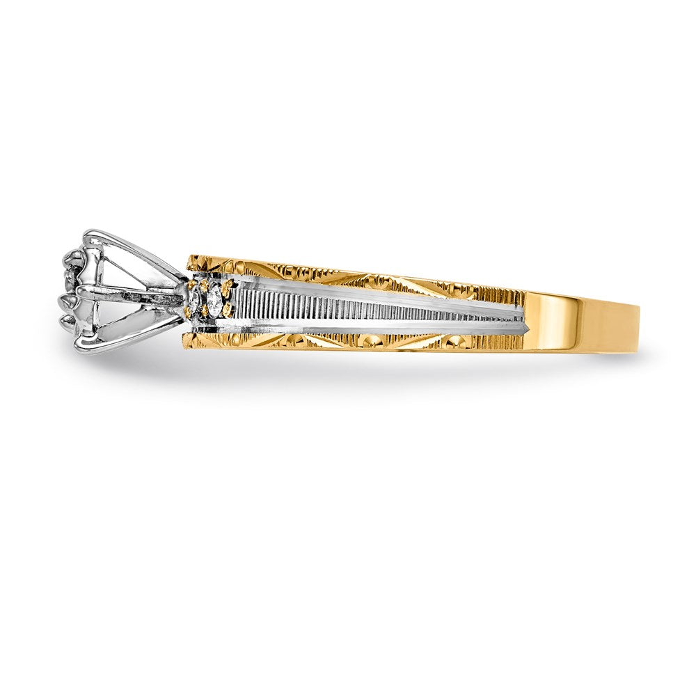 14k yellow gold aa quality trio engagement ring x8310aa e