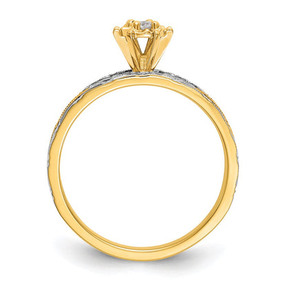 14k yellow gold aa quality trio engagement ring x8311aa e