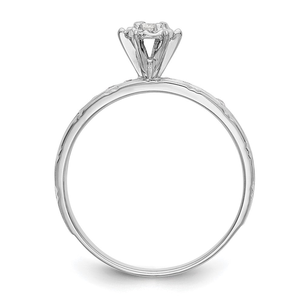 14k white gold aa quality trio engagement ring x8320aa e