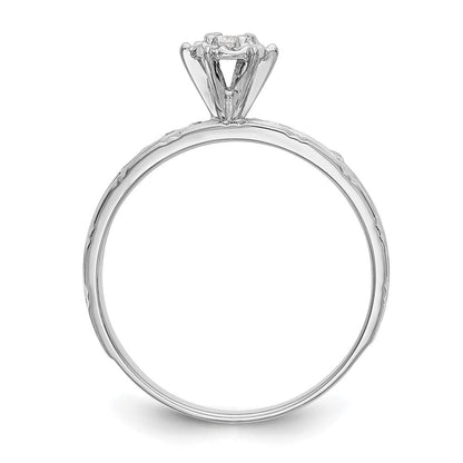 14k white gold aa quality trio engagement ring x8320aa e