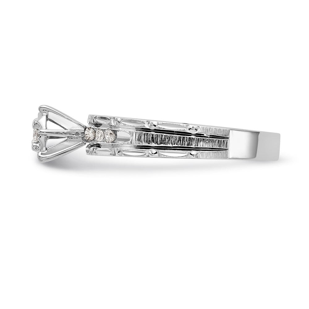 14k white gold aa quality trio engagement ring x8320aa e
