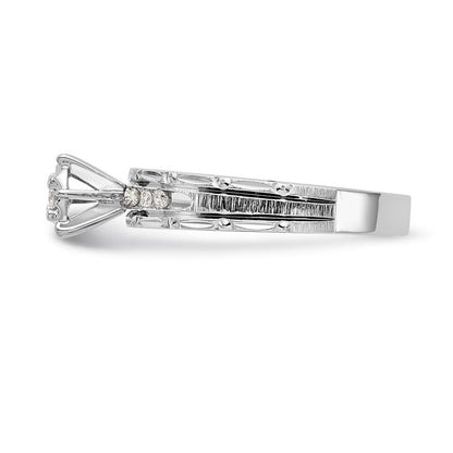 14k white gold aa quality trio engagement ring x8320aa e