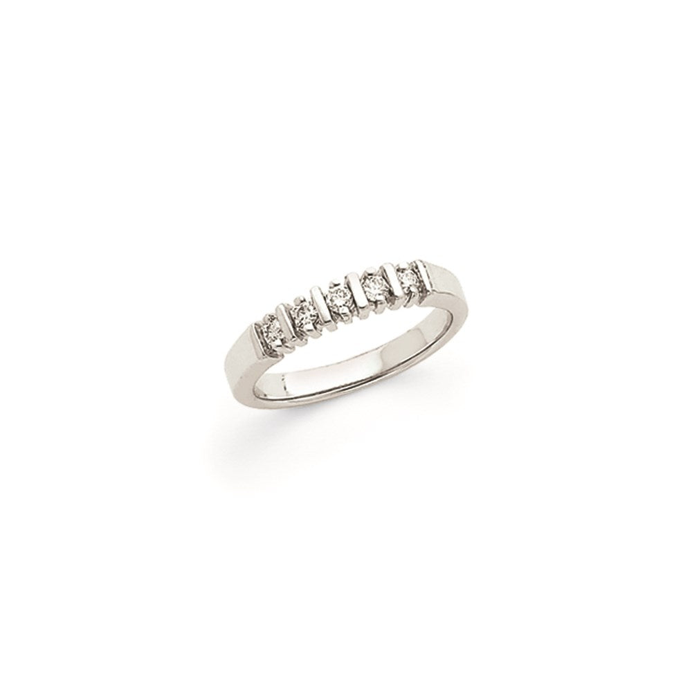 14k White Gold A Diamond 5-Stone Ring – goldia.co.uk