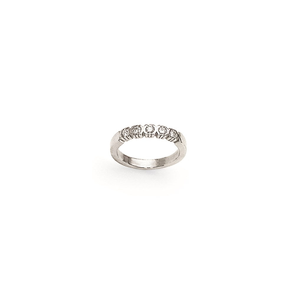 14k White Gold A Real Diamond Anniversary Band