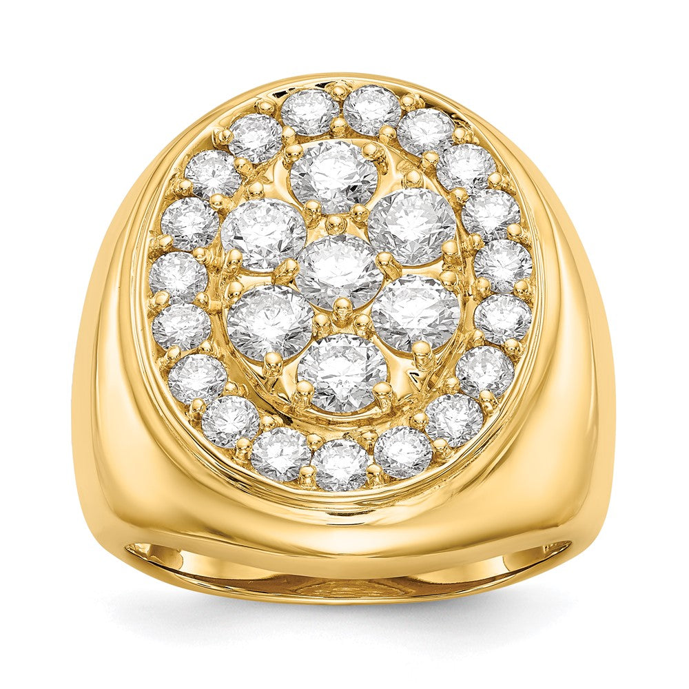 14K Yellow Gold VS Real Diamond men's ring