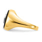Solid 14k Yellow Gold A Simulated CZ men's Ring