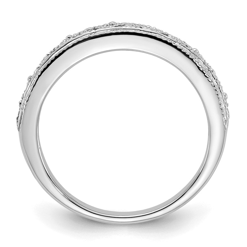 14k white gold band x9489