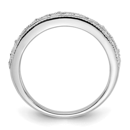 14k white gold band x9489