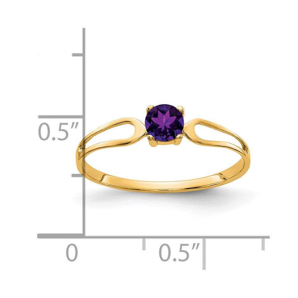 14k yellow gold amethyst ring x9674am