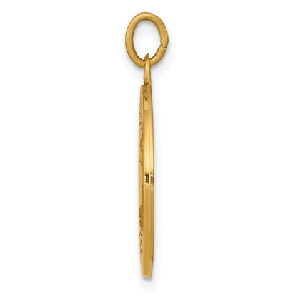 14k Yellow Gold Saint Theresa Medal Charm