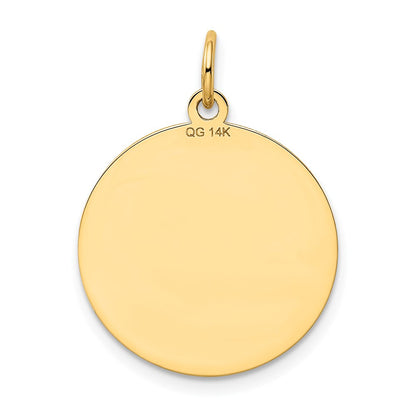 14k Yellow Gold Shetland Sheepdog Disc Charm
