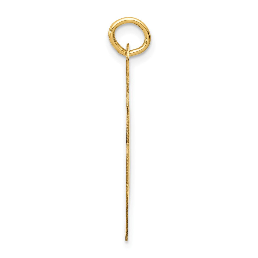 14k Yellow Gold Wedding Bells Engraveable Disc Charm