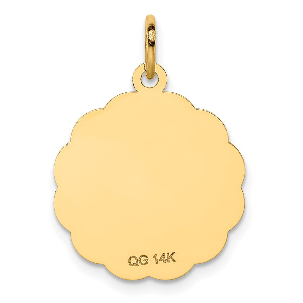 14k Yellow Gold HAPPY ANNIVERSARY Charm