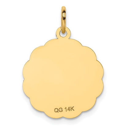 14k Yellow Gold HAPPY ANNIVERSARY Charm