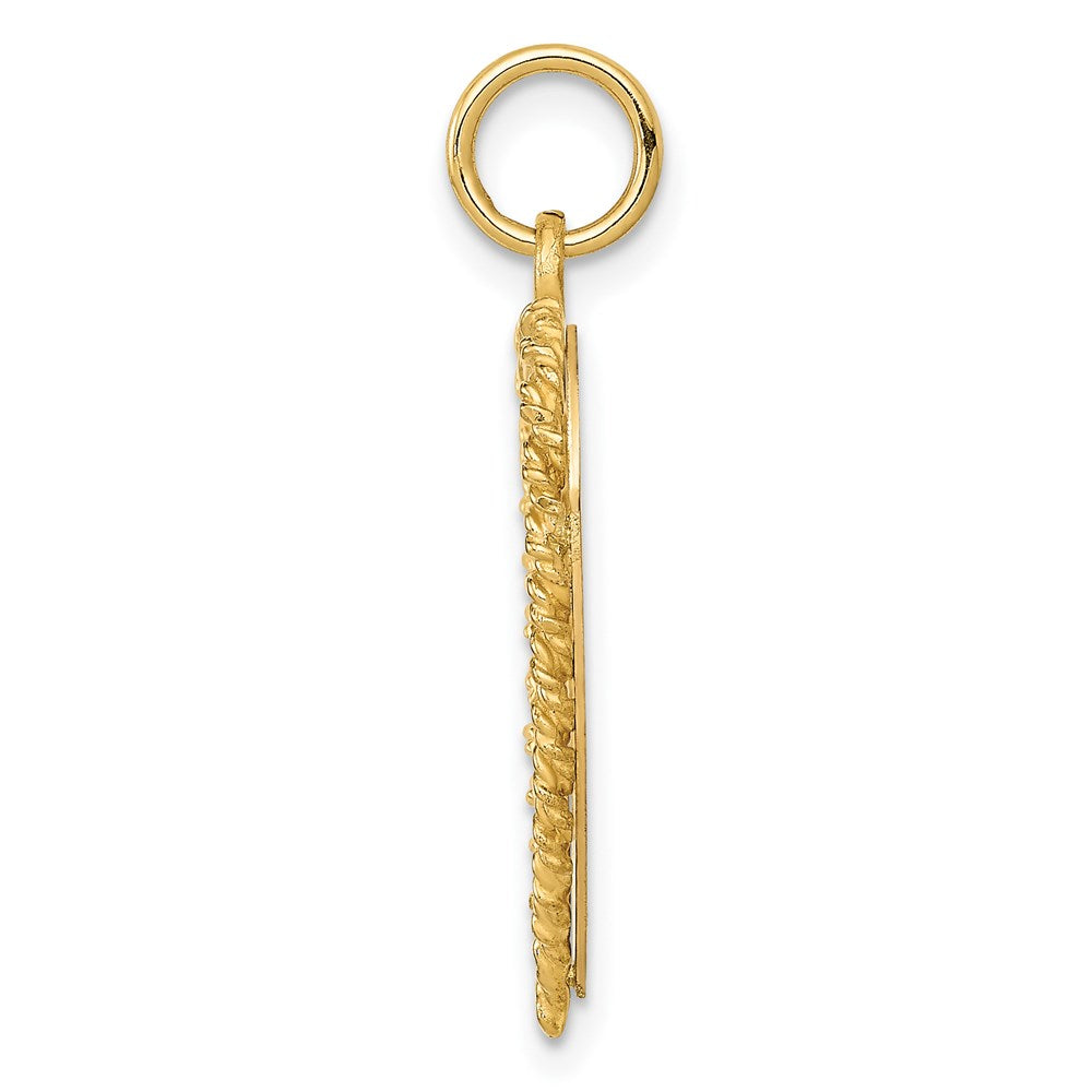 14k Yellow Gold Happy 10th ANNIVERSARY Charm