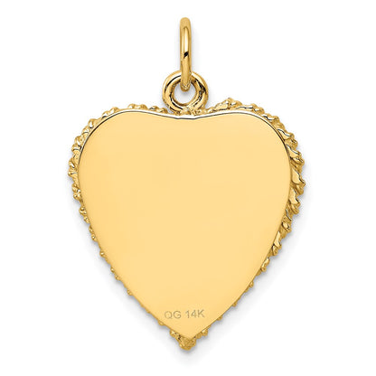 14k Yellow Gold Happy 10th ANNIVERSARY Charm