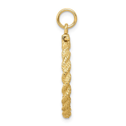 14k Yellow Gold Happy Anniversary Charm