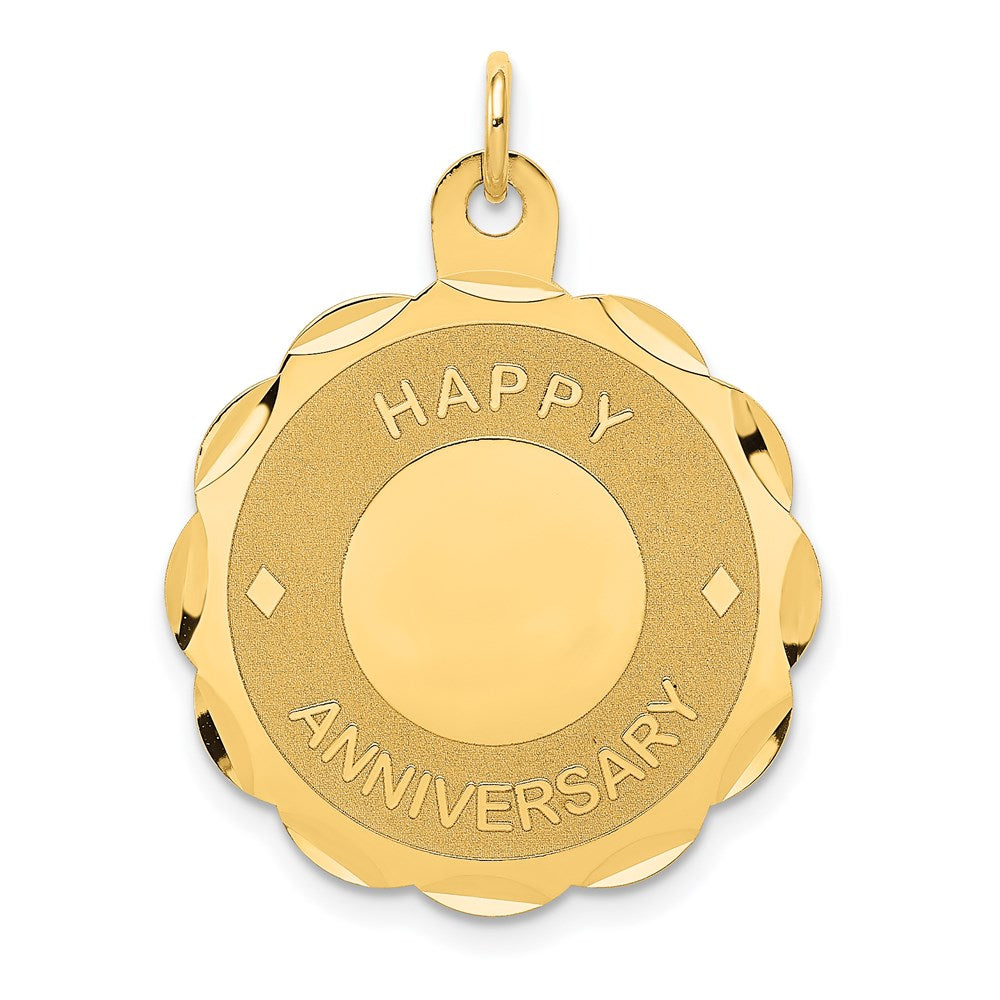 14k Yellow Gold HAPPY ANNIVERSARY Charm